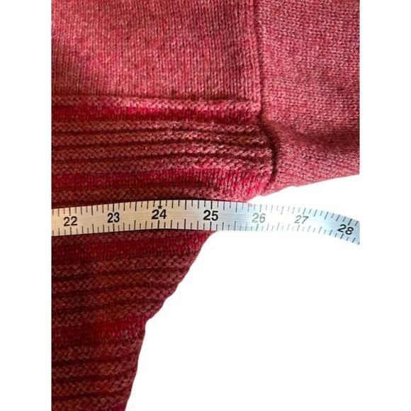 PRANA Phono Mauve Boxy Cropped Solid Striped Sweater Boat neck Wool MEDIUM - Picture 5 of 12